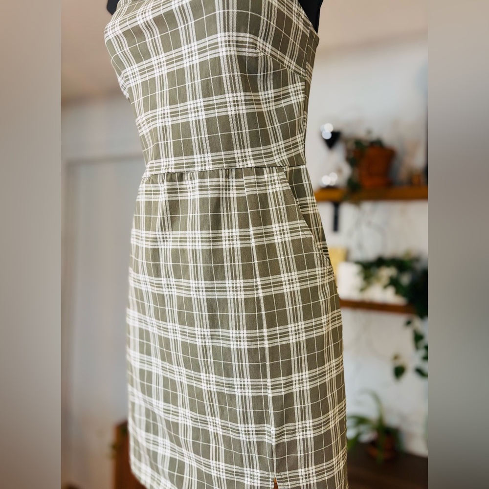 Defrost-NWT-Plaid Patterned Sleeveless Dress - Picture 3 of 8